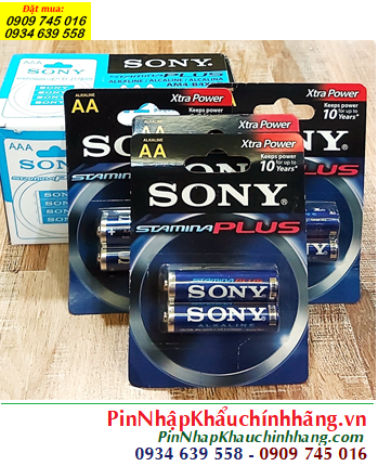 COMBO 12vỉ =24viên Pin AA 1.5v Sony Alkaline Plus LR6 AM3 Extra Power _Giá chỉ 299.000đ/Hộp